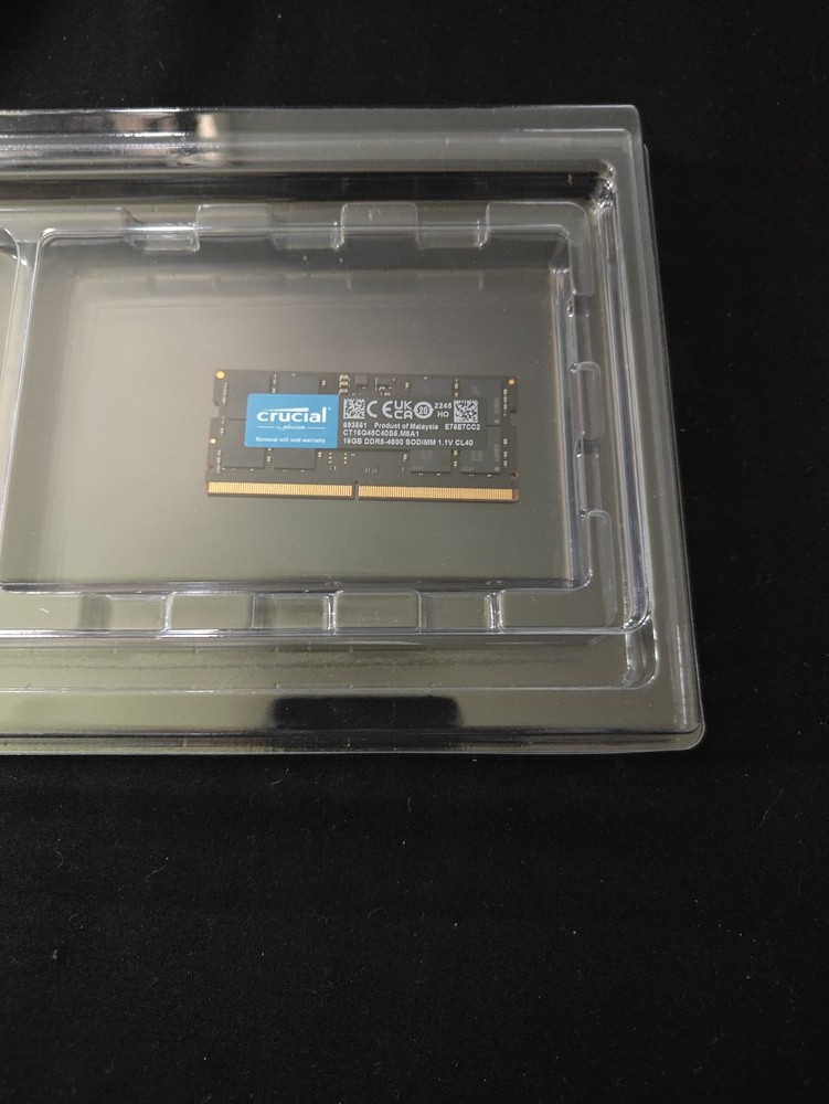 Crucial 16GB DDR5 4800 MHz SO-DIMM Memory (CT16G48C40S5)