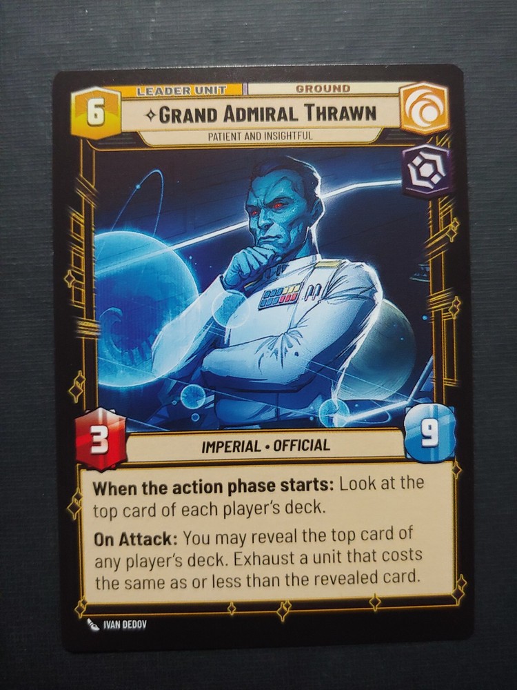 Star Wars Unlimited - Grand Admiral Thrawn - Patient and Insightful (R)