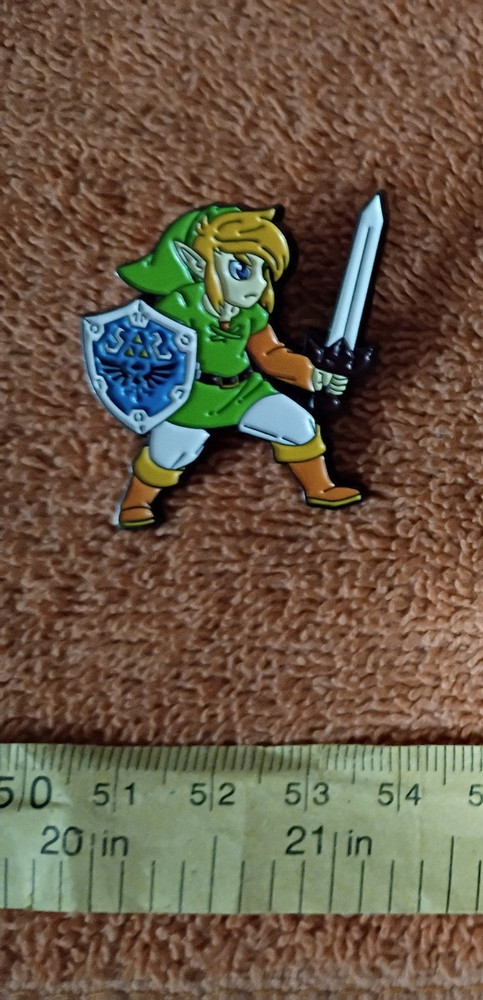 The Legend of Zelda LINK PIN metal enamel set lapel lot pins hylian shield sword