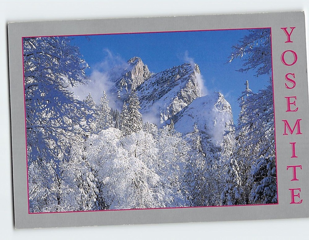 Postcard Three Brothers Yosemite National Park California USA