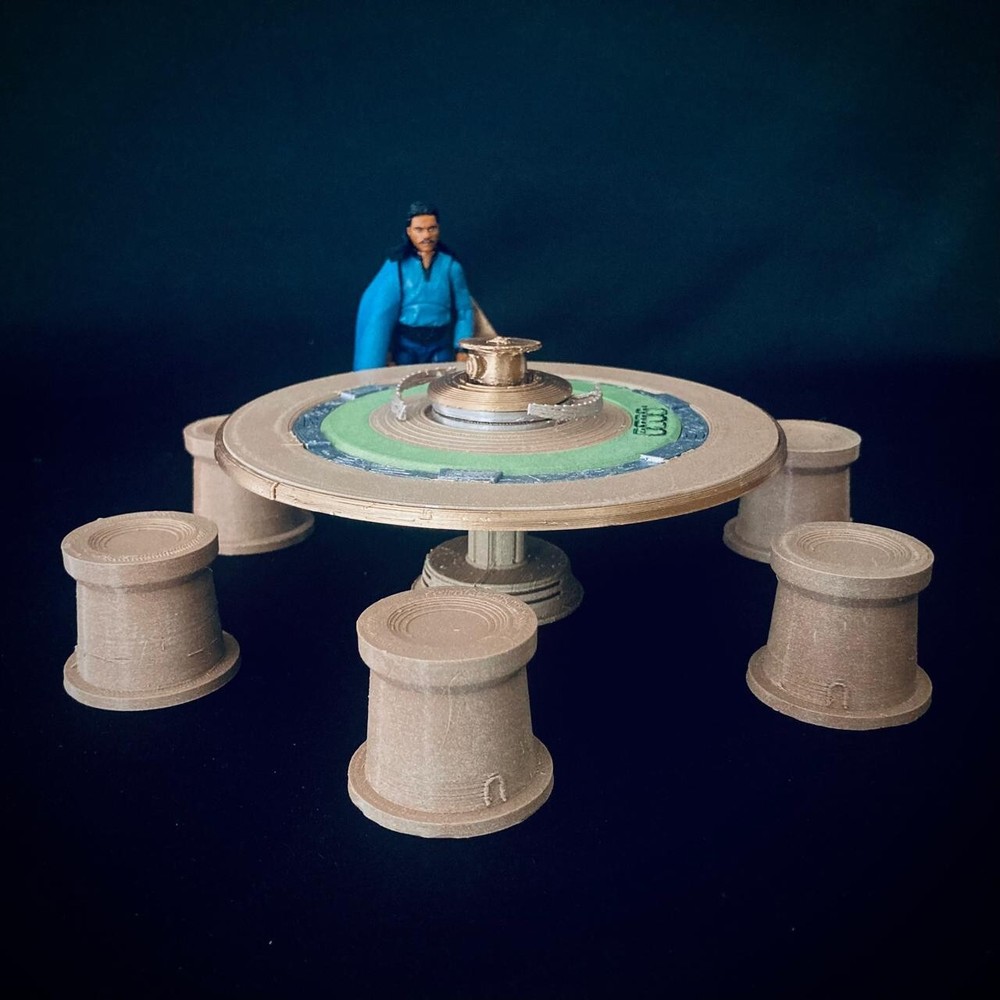Sabacc Table for 3.75 inch (1:18) Scale Figure Diorama (Painted)