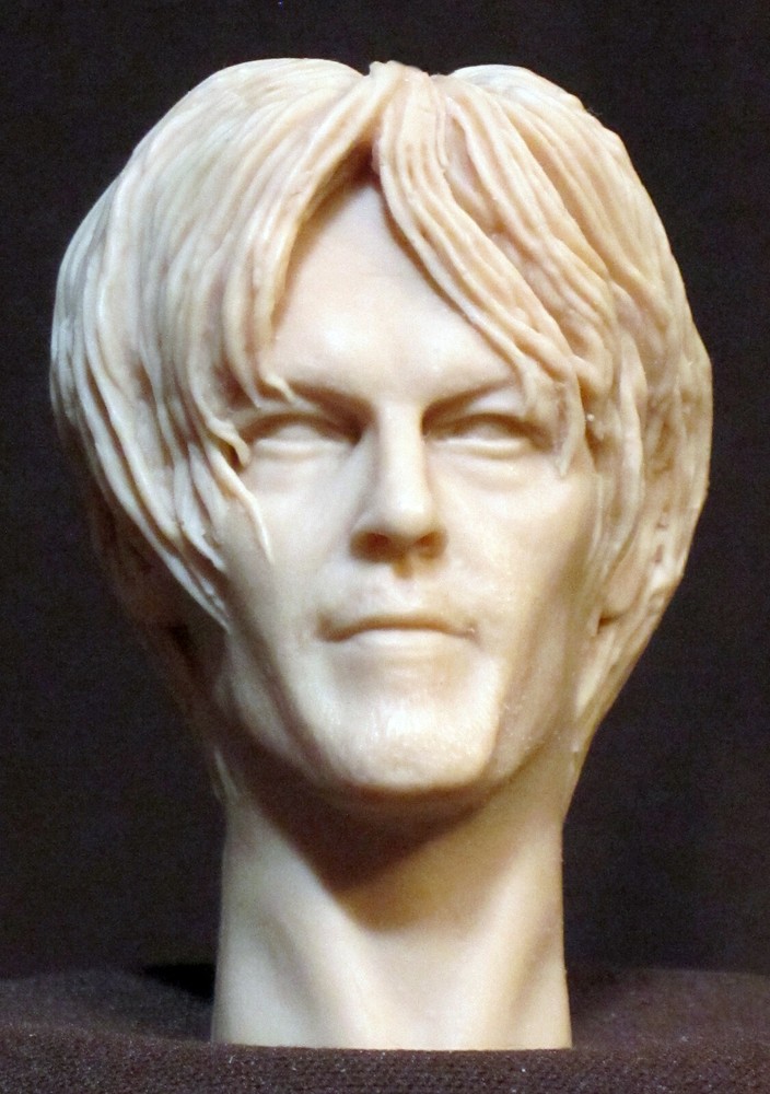 CUSTOM RESIN UNPAINTED DARYL DIXON HEAD SCULPT, Action figures 1/6 scale Z-17