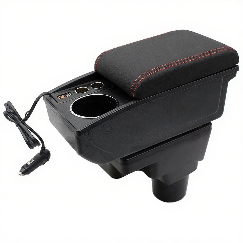 Armrest Box For Chevrolet Sonic With 2 USB Fast Charge Ports Cigarette Lighter