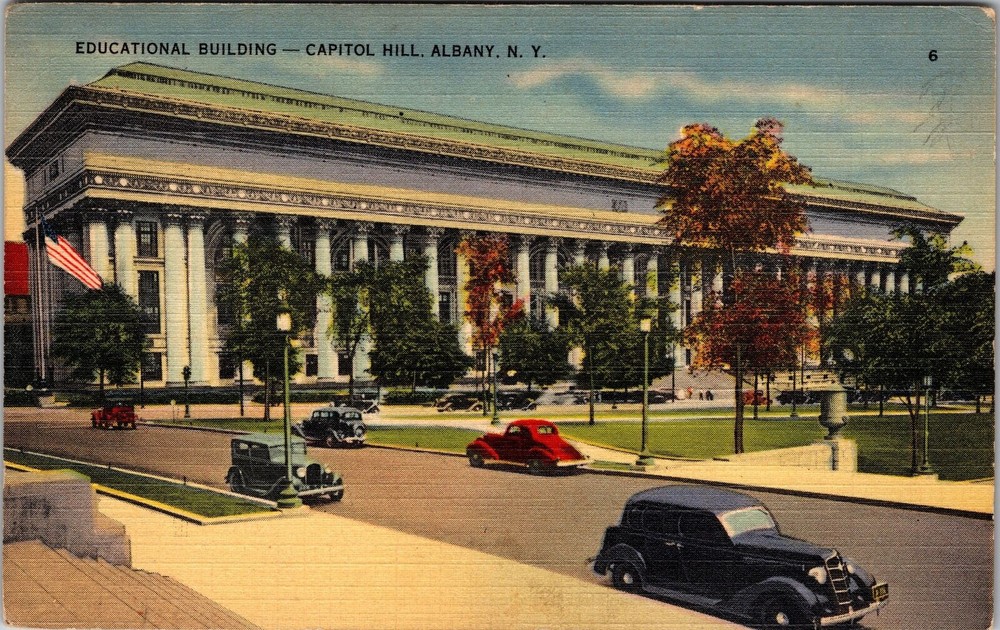 Albany NY-New York, Educational Building, Capitol, Vintage Postcard