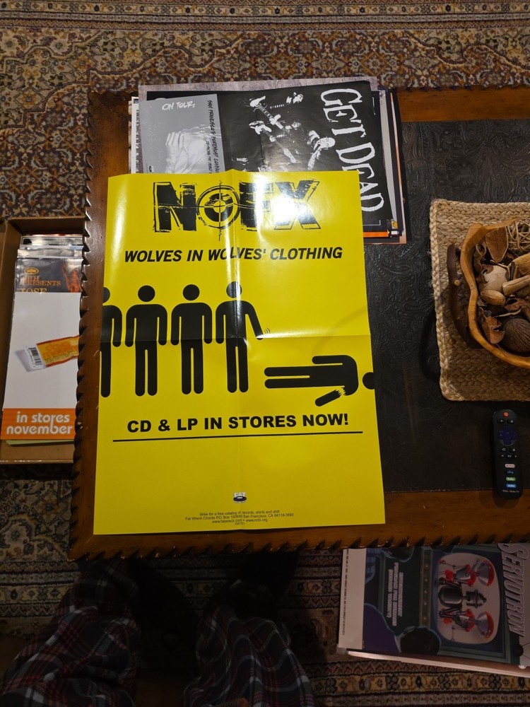 NOFX Wolf  In Wolves Clothing Original Album/CD Release promo Poster 22x17