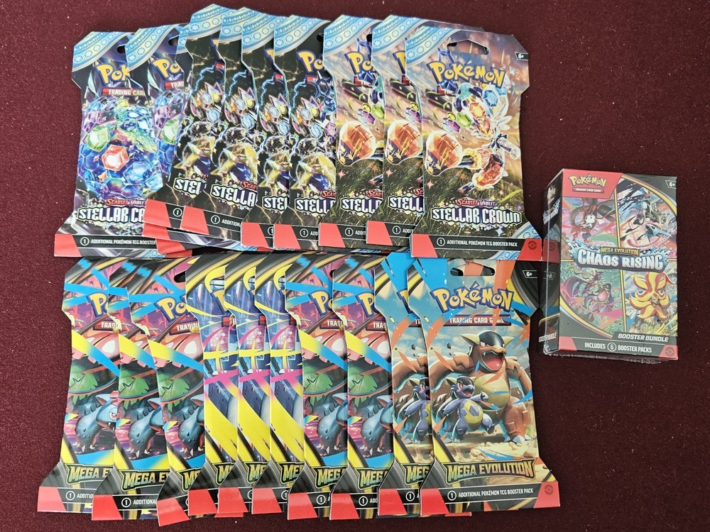 Pokemon TCG Booster Pack & Booster bundle Lot of 21-  (NEW & SEALED)