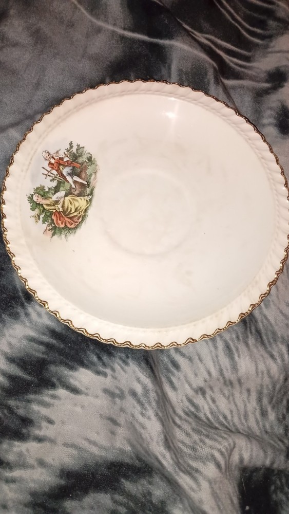 Vtg Harker Pottery Co. 22 kt gold dessert plates