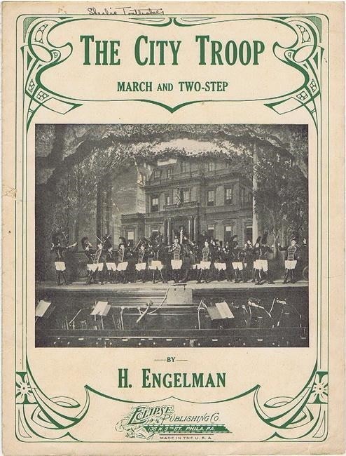 The City Troop March and Two-Step, 1898 [1924], Antique small format version