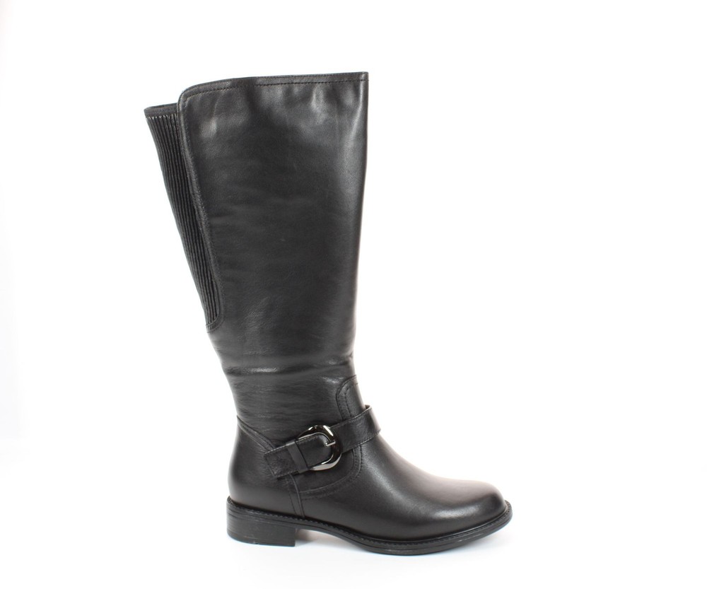 David Tate Womens Branson Black Riding Boots Size 7.5 (3512225)