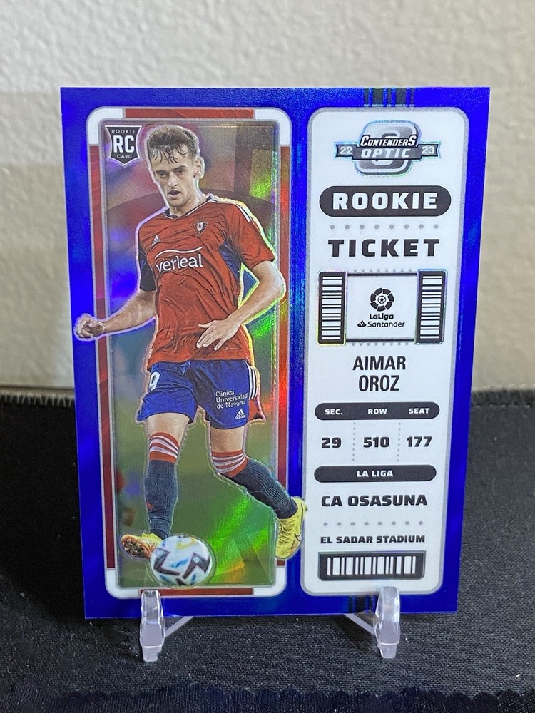 2022-23 Panini Chronicles Optic La Liga Contenders Rookie Ticket Aimar Oroz /49