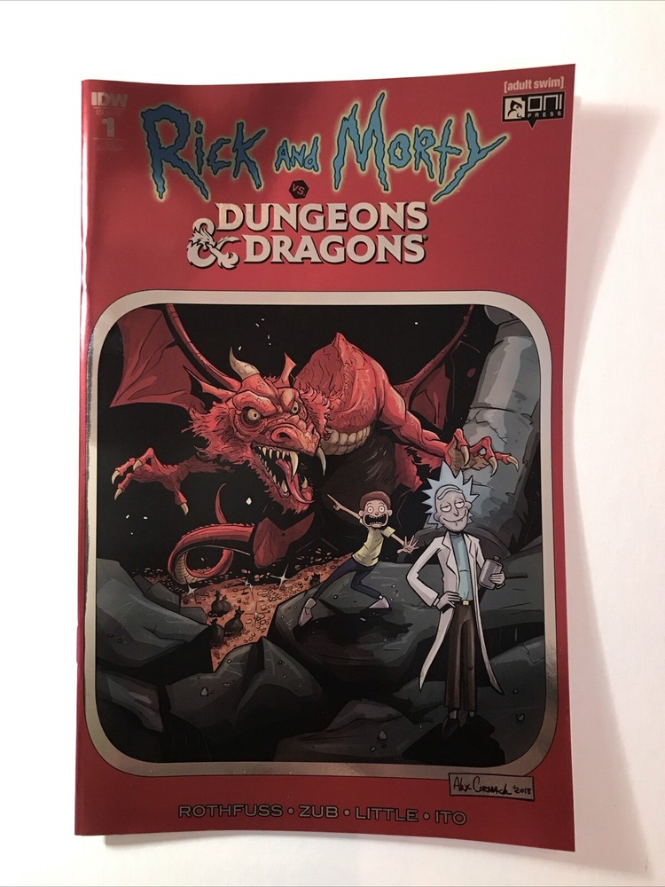 RICK AND MORTY VS DUNGEONS & DRAGONS 1 ONI KRS VARIANT COMIC CORMACK ZUB 2018