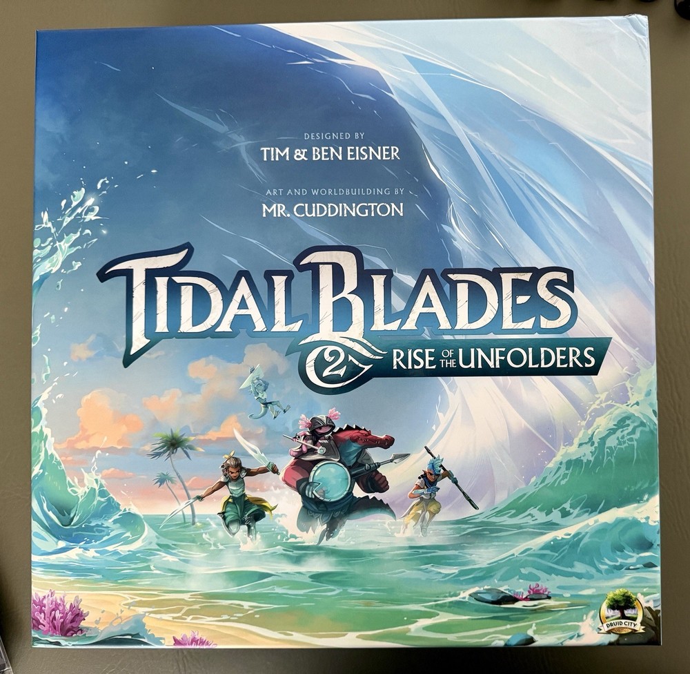 Tidal Blades 2 Rise of the Unfolders Board Game - MINT CONDITION - COMPLETE