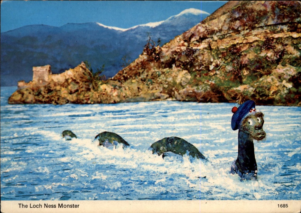Loch Ness Monster Inverness Scotland vintage postcard s954