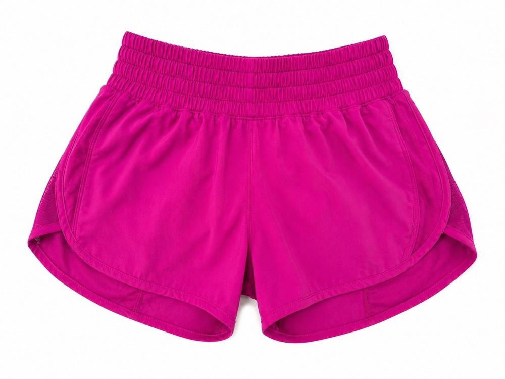 Lululemon Hot Pink Running Shorts Size 2 Athletic Gym Activewear Women