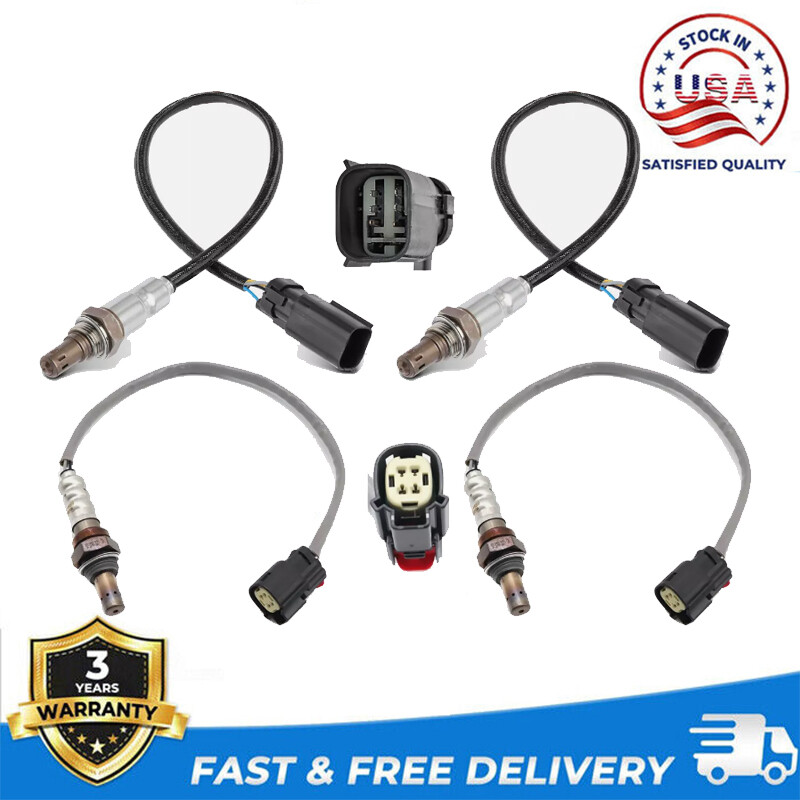 4X Oxygen Sensors For Lincoln MKX 3.7L V6 2011-2015 & Ford Edge 3.7L 2011-2014