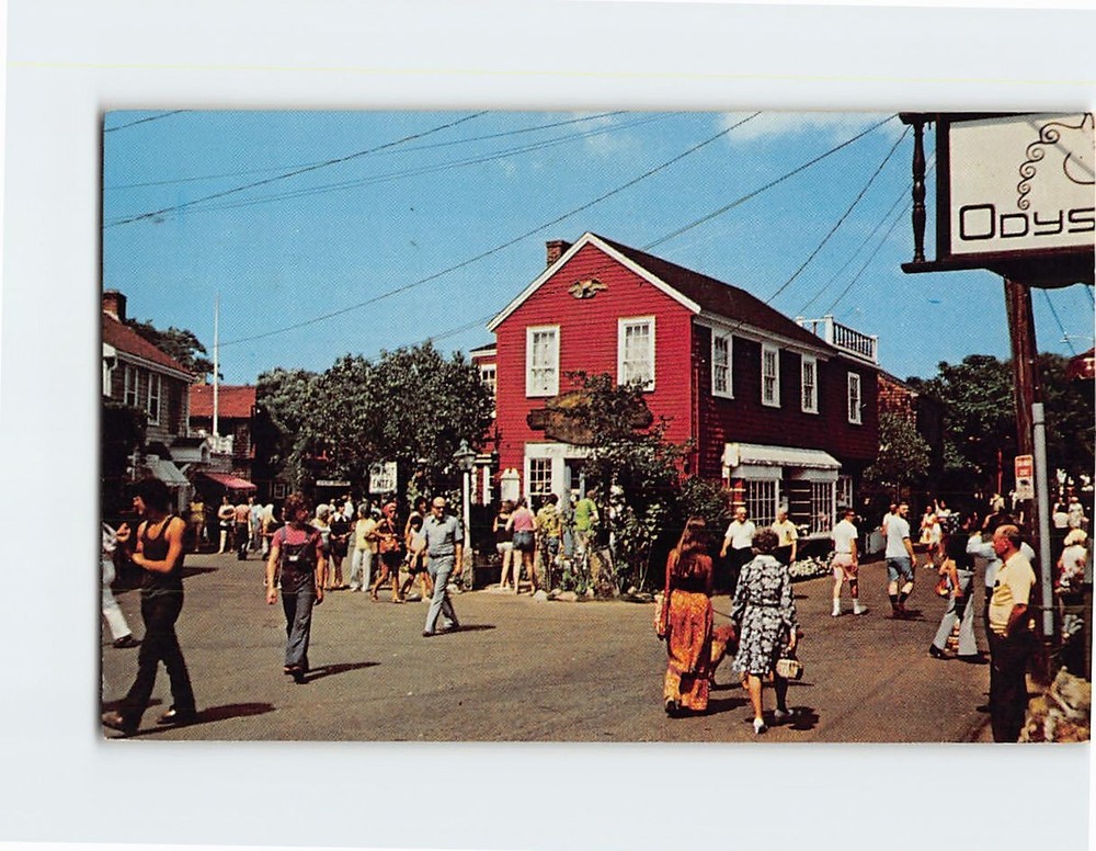 Postcard Entrance to Bearskin Neck Rockport Massachusetts USA