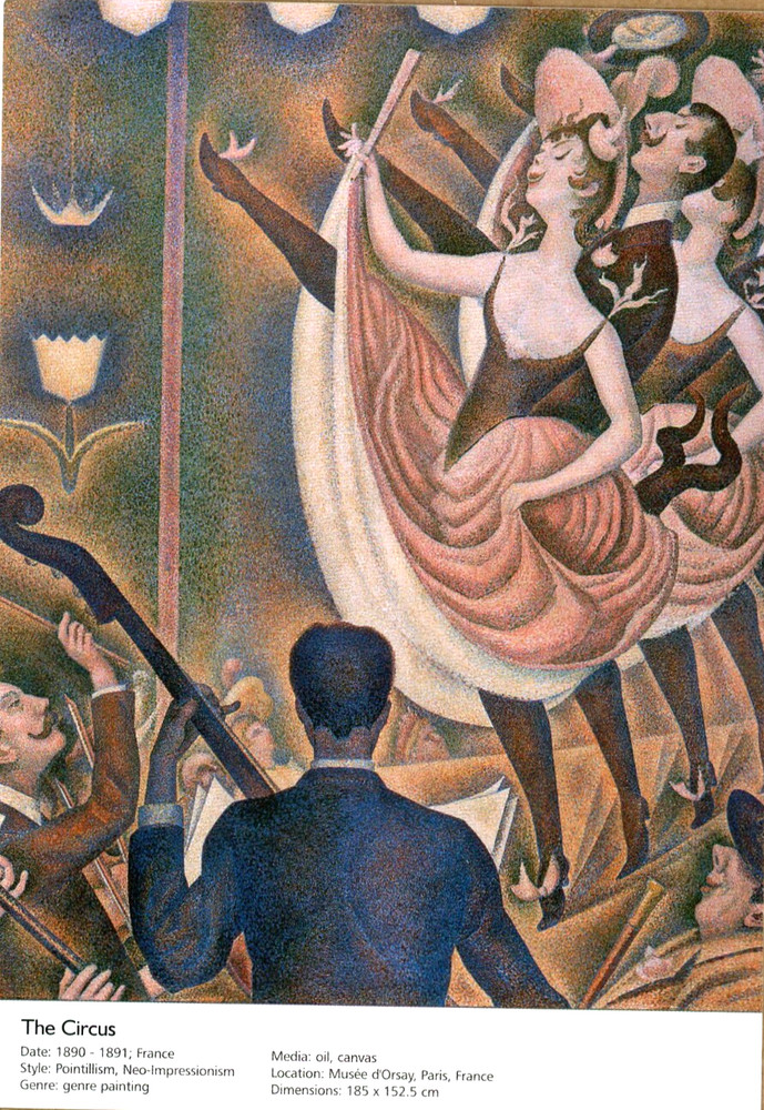 The Circus, 1890, Georges Seurat (French, 1859-1891) --New POSTCARD