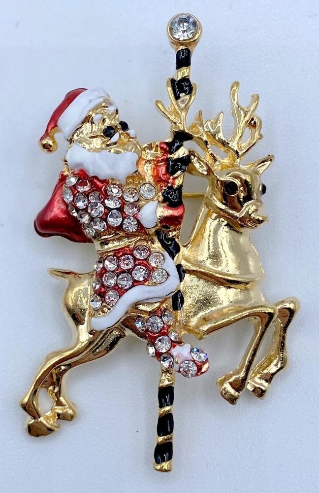 X2-213 BROOCH GOLD TONE PIN 2.4