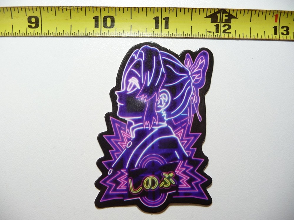 Anime Girl Neon Sticker Decal Colorful Fun Cartoon Art