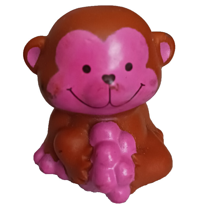 Vintage 1982 AGC Strawberry Shortcake Raspberry Tart Rhubarb Monkey PVC Figure