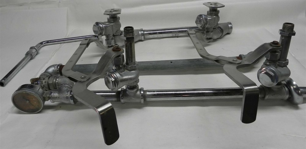 VINTAGE COMMERCIAL KITCHEN RESTAURANT PLUMBING STAINLESS/BRASS PRESSURE VALVES