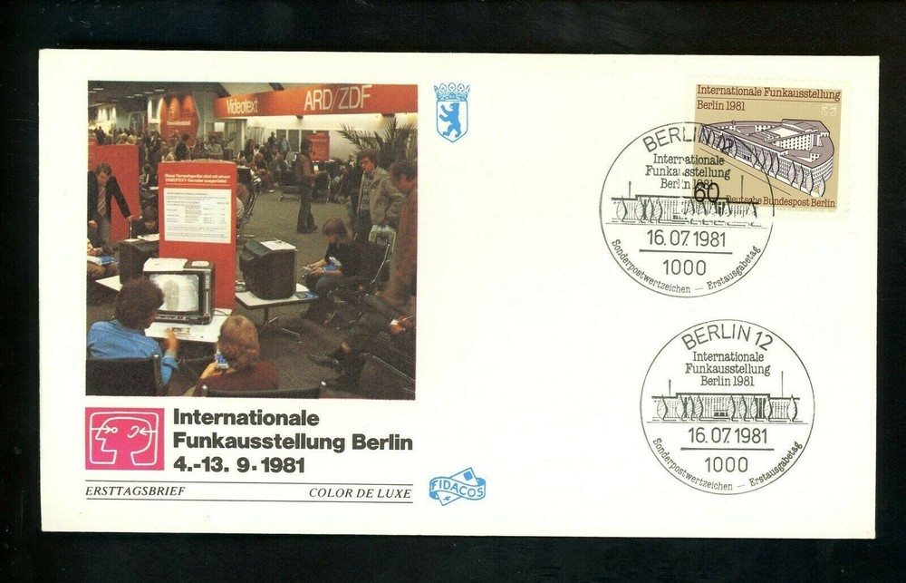 Postal History Germany FDC #9N466 Telecommunications exhibition 1981