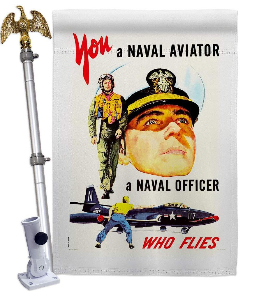 You a Naval Officer House Flag Eagle Set Armed Forces Navy USN Seabee United ...