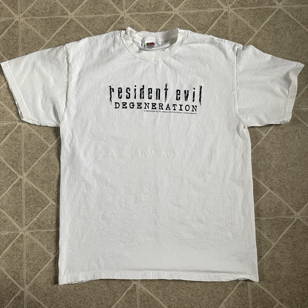 Vintage Resident Evil Degeneration Promo Shirt Mens Large Capcom Video Games Y2k