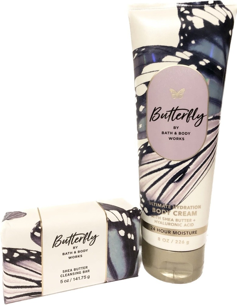 Bath & Body Works Body Cream & Shea Butter Cleansing Bar Set . Full size