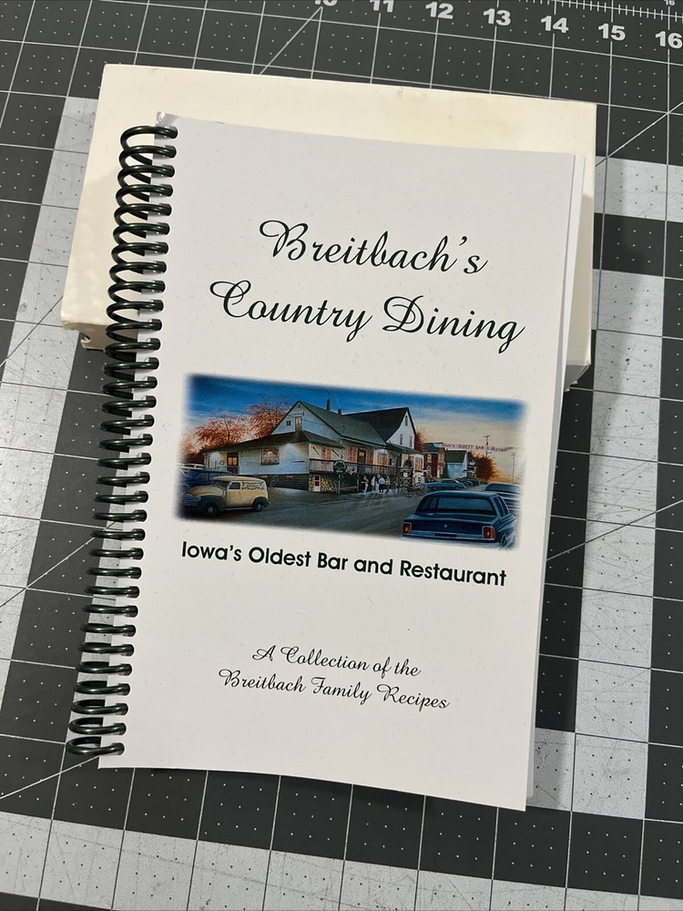 VTG 2001 Breitbach’s Country Dining Iowa Local Recipe Cookbook Collection  