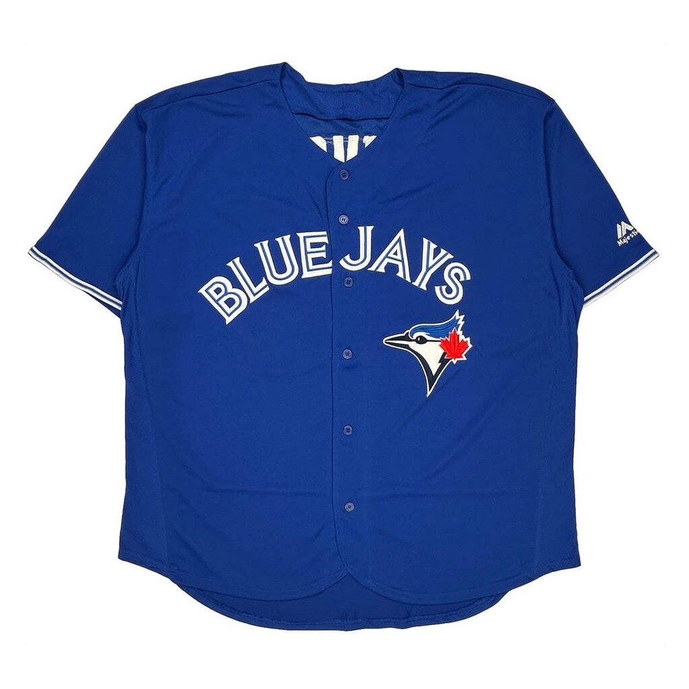 Blue Jays Majestic Mlb Jersey - 2XL Blue Polyester