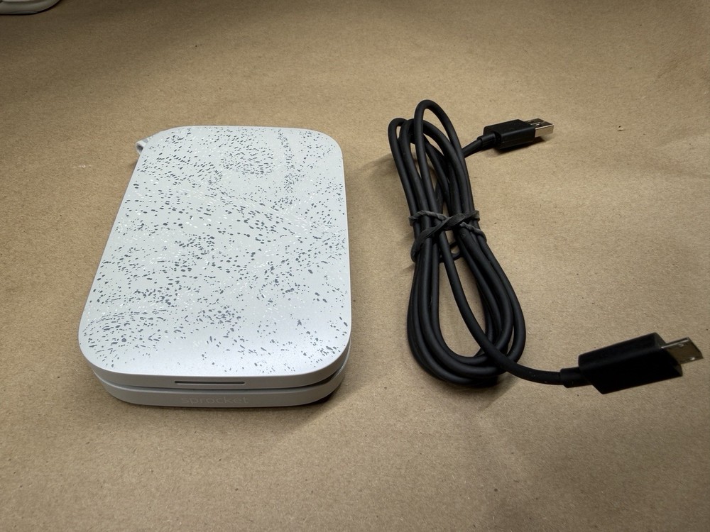 HP Sprocket 200 Portable Zink Mobile Photo Printer w/ USB Cable 2x3