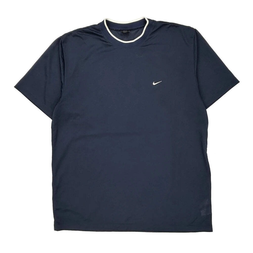 Nike T-Shirt - 2XL Navy Polyester