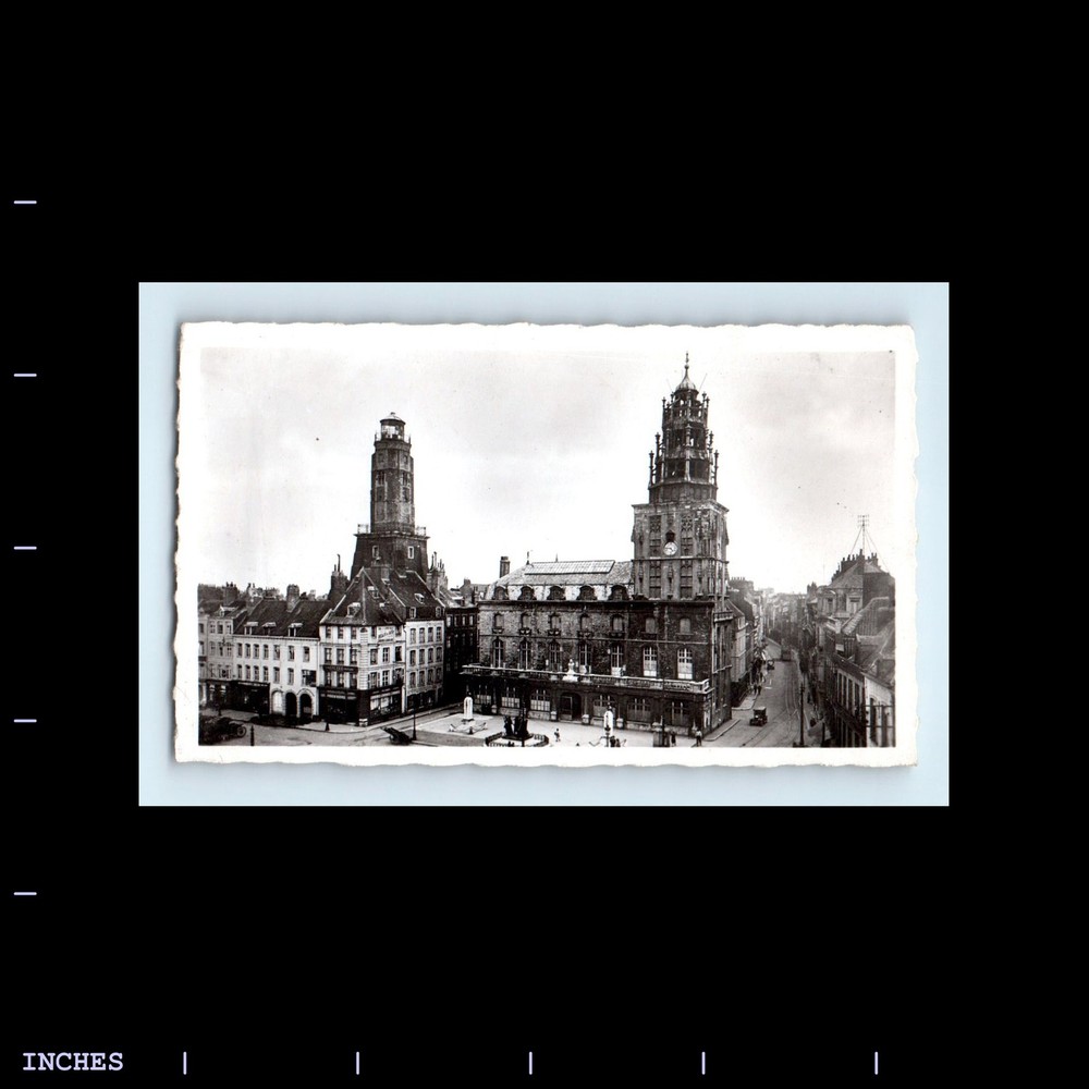 Old Vintage Photo CHURCH BUILDING CATHEDRAL CALAIS SOUVENIR PRINT