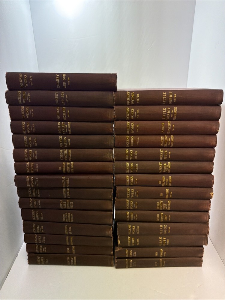 Charles Dickens Dickens works Vintage hardbacks Volumes 29 Books