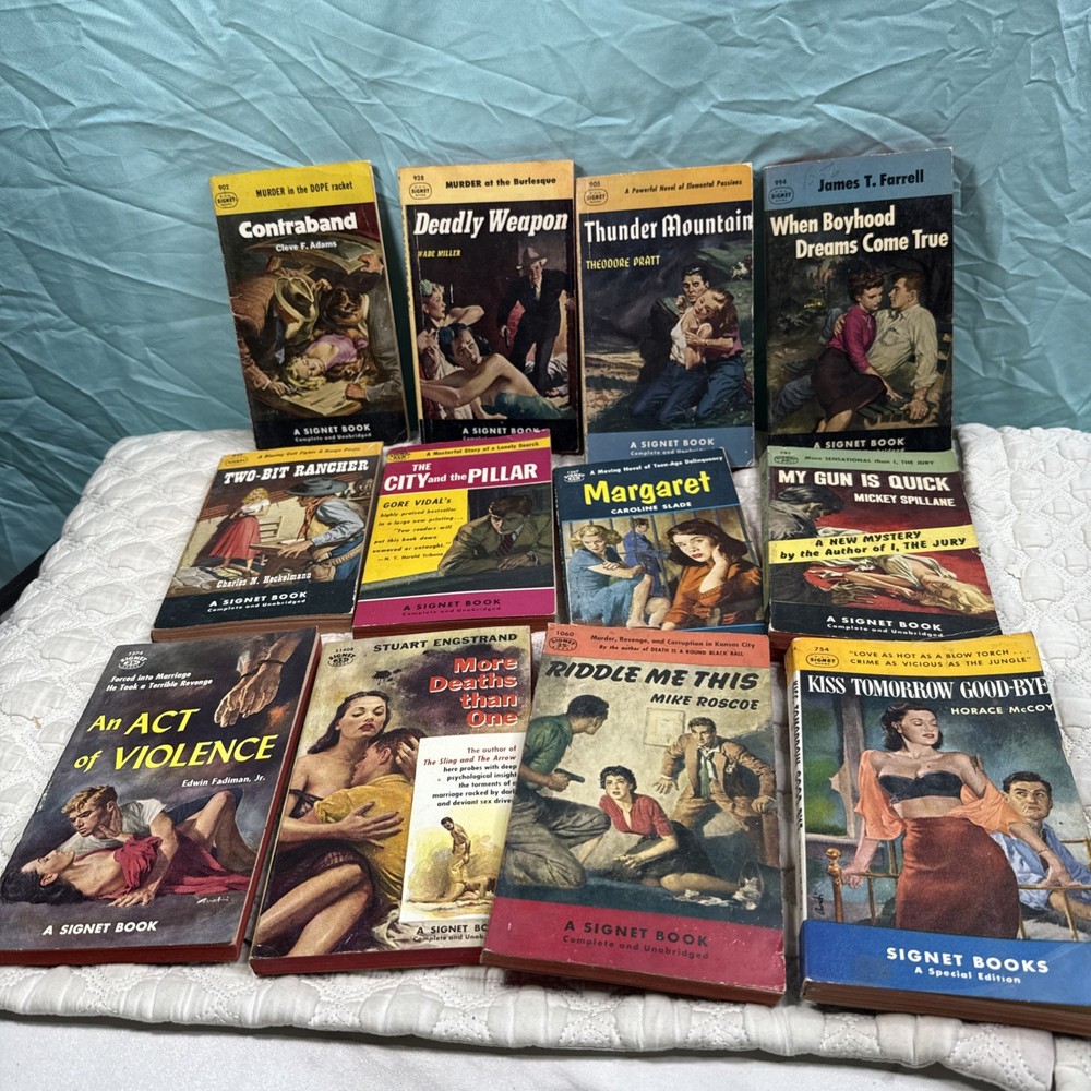 Lot Of 12   Vintage Signet Special Edition Paperbacks Sleaze/Romance/Mystery