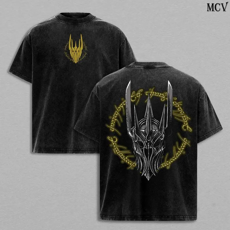 Lord Sauron Lord of the rings Retro Vintage Menswear Gift movie fans Top Apparel