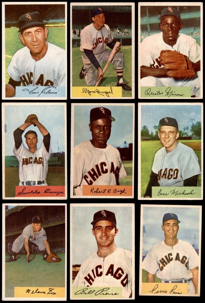 1954 Bowman Chicago White Sox Team Set 4 - VG/EX 7127978
