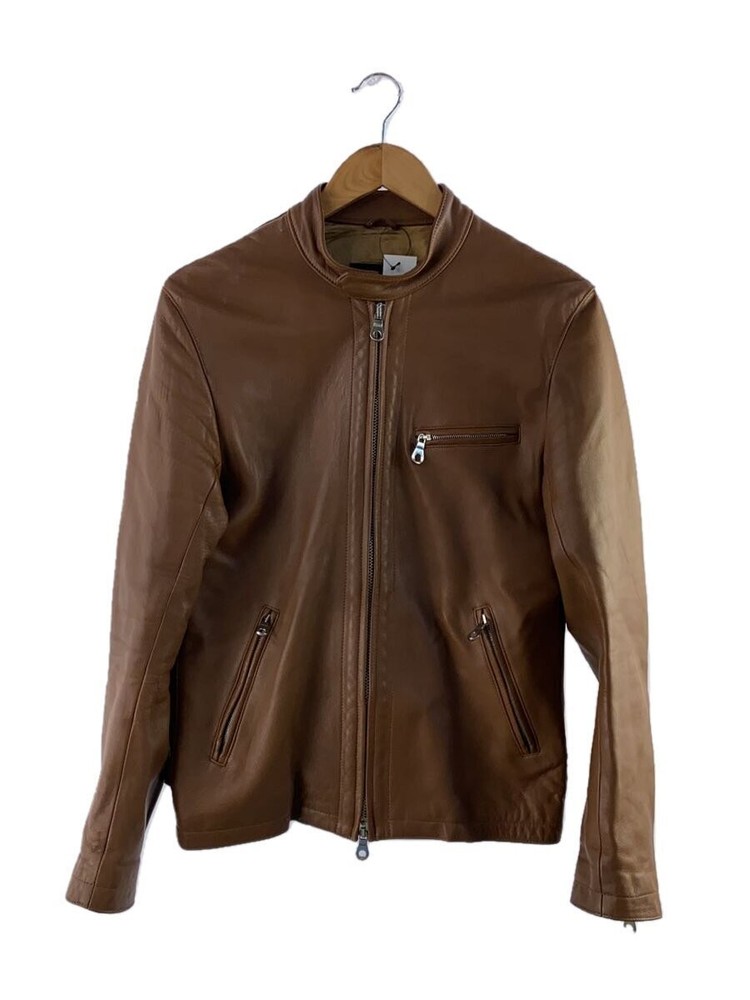 50s-Style Brown Leather Blouson Jacket – Cinquanta