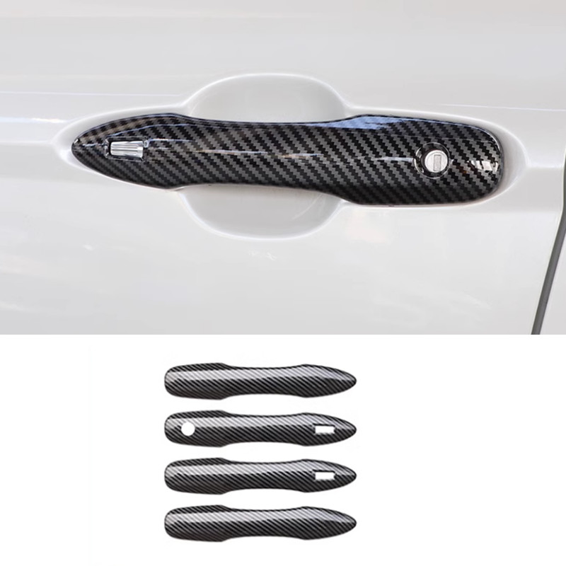 Carbon Fiber Car Door Handles Cover Trim For Toyota Camry 2018-2025