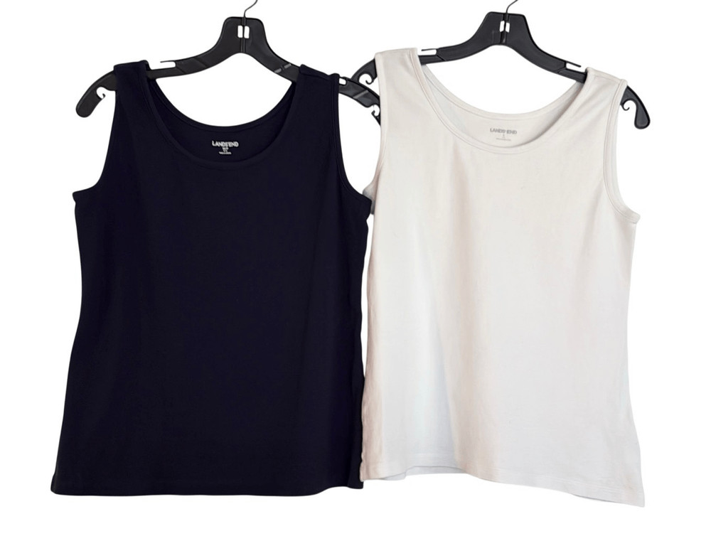 Lands End 100% cotton scoop neck tank bundle size small/MP