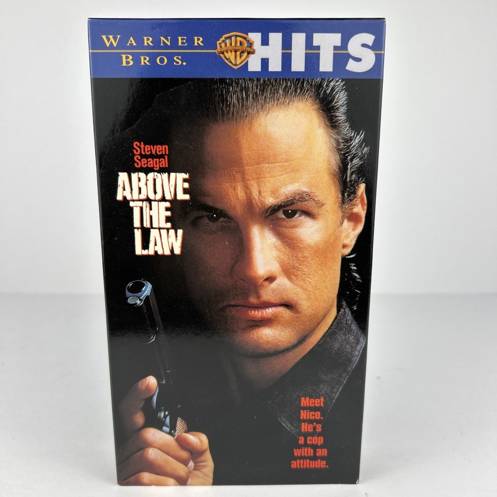 Above The Law VHS Tape Steven Seagal 1988 Warner Bros Action Movie