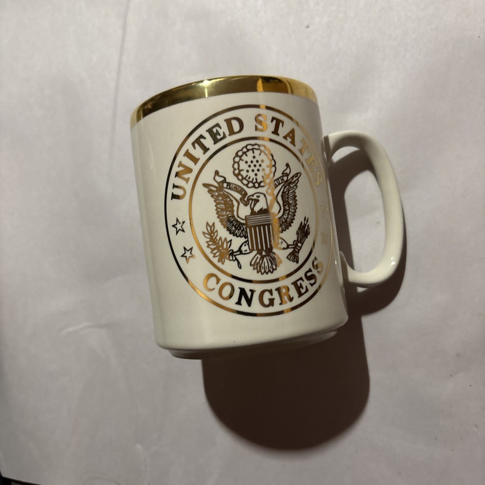 UNITED STATES CONGRESS, Ivory China  Coffee/Tea Mug /Cup, Vintage Memorabilia