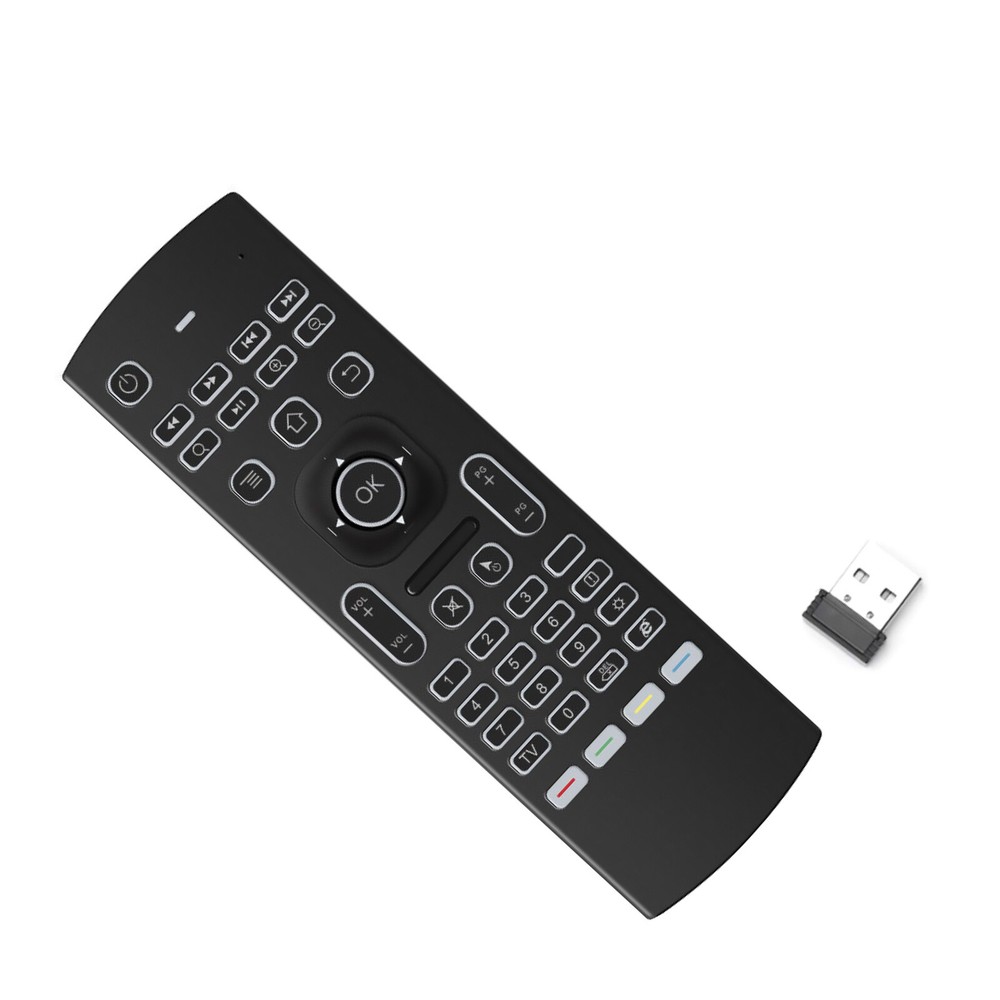 81-Key 2.4G RF Backlit Air Fly Mouse Remote for KODI TV Box PC Control