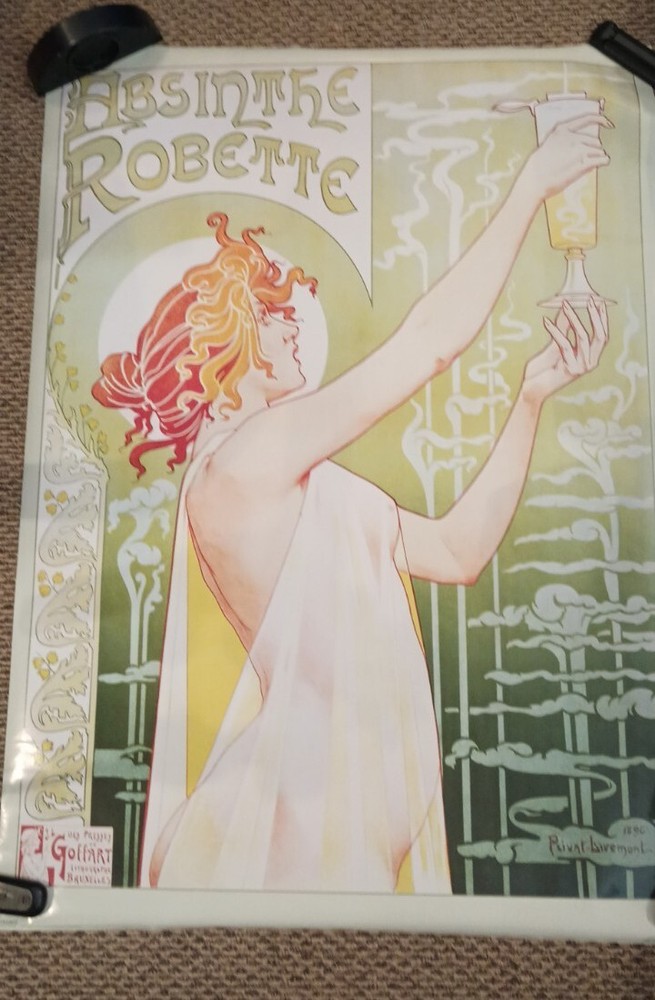 Absinthe Robette Poster Classic 1896 GIANT 40x60 2002 UK OOP RARE HTF MINT-image