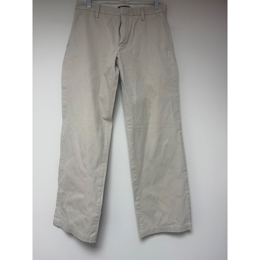 Banana Republic Dawson Chino Pants Khaki Beige Flat Front Mens Size 30x30