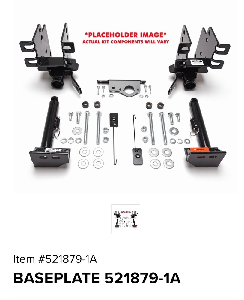 Roadmaster 521879-1a Tow Bar Mounting Bracket Kit for Mini Cooper