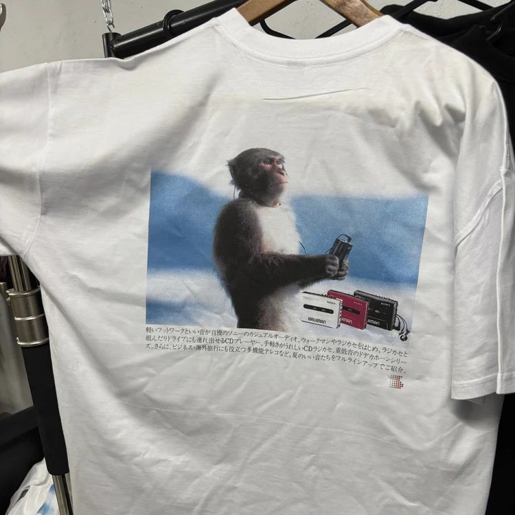 90's Sony Walkman Monkey T-Shirt S-5XL (2-Sided)