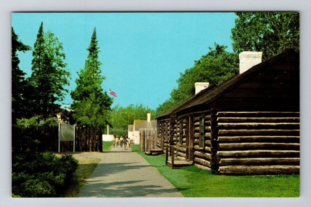 Copper Harbor MI-Michigan, Fort Wilkins State Park, Vintage Postcard