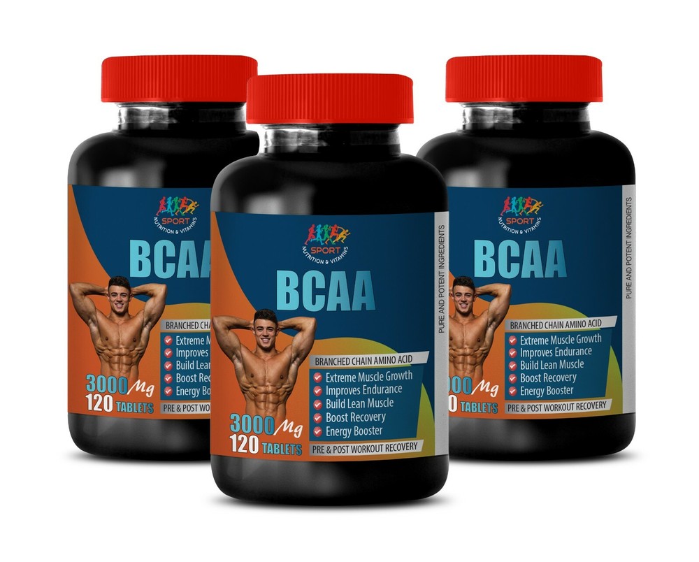 muscle tear filler - BCAA 3000MG - essential amino pre workout 3 BOTTLE